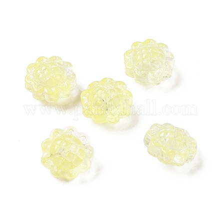 Perles de verre peintes par pulvérisation transparent X-GLAA-I050-06J-1