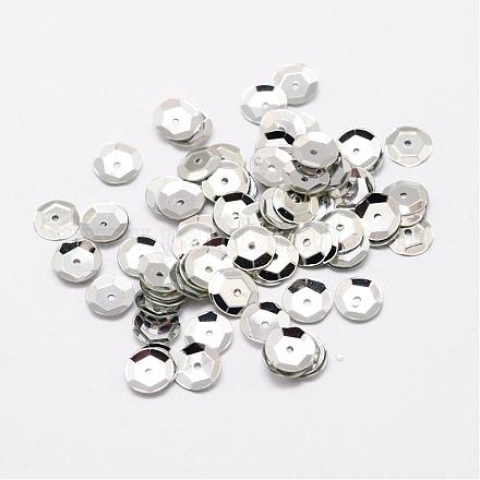 Perline paillette plastico&nbsp;PVC-A001-12mm-08-1