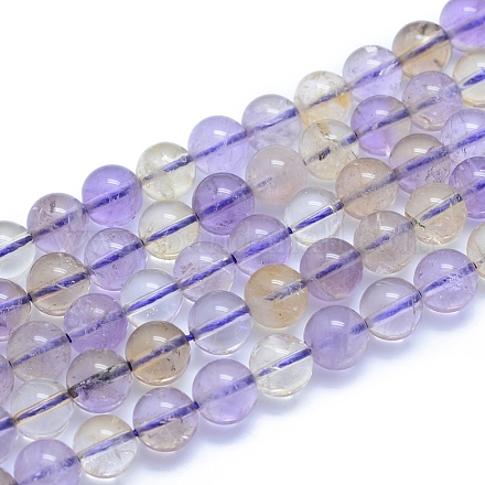Chapelets de perles en amétrine naturelle G-L552H-10B-1