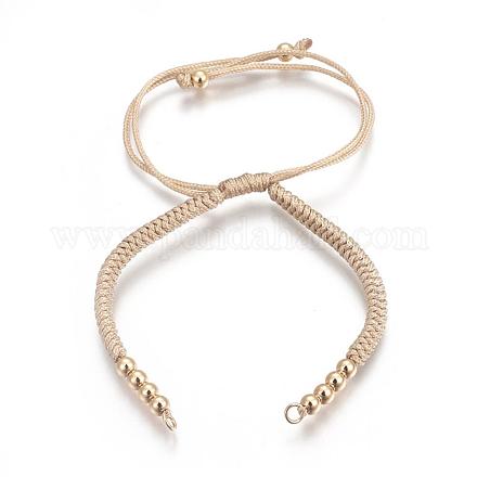 Nylon Cord Braided Bead Bracelets Making X-BJEW-F360-F12-1
