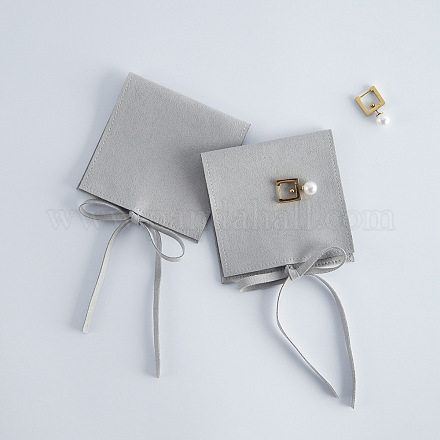 Pochettes cadeaux de rangement de bijoux en microfibre PAAG-PW0010-003D-05-1