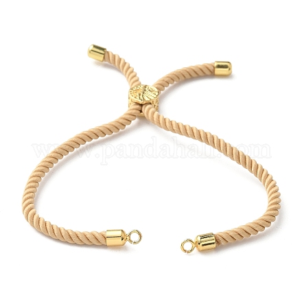 Изготовление браслетов из хлопка KK-F758-03W-G-1