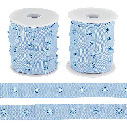 Olycraft 10 Yards Polyester Sewing Snap Button Tape DIY-OC0011-28B-1