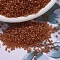 MIYUKI Delica Beads, Cylinder, Japanese Seed Beads, 11/0, (DB0777) Dyed Semi-Frosted Transparent Topaz, 1.3x1.6mm, Hole: 0.8mm, about 2000pcs/10g