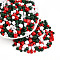 Glass Seed Beads, Mixed Shapes, Mixed Style, Red, 2.5~12.5x2~8x2~8mm, Hole: 0.7~1.5mm, about 2045~3215pcs/pound