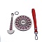 Portable Wood Wrist Yarn Holder, with Imitation Leather Strap, Red, 100x150mm