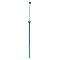 DIY Alloy Beadable Crochet Hooks, Dodger Blue, 18.75x0.8cm