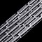 Transparent Glass Beads Strands, Bugle, Clear, 12.5~13x4~4.5mm, Hole: 0.6~0.9mm, about 28~29pcs/strand, 14.57~15.16 inch(37~38.5cm)