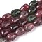 Baking Paint Crackle Glass Beads Strands, Teardrop, Indian Red, 13~13.5x9.5~10mm, Hole: 1.2~1.4mm, about 54~60pcs/strand, 28.35~30.71 inch(72~78cm)