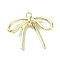 Alloy Pendant, Bowknot, Golden, 20x23x4mm, Hole: 1.5mm