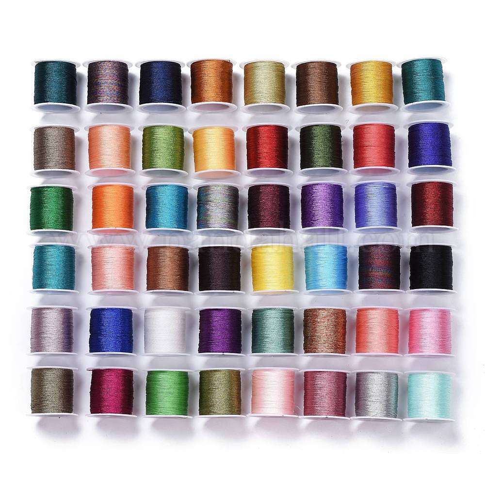 Wholesale Polyester Braided Metallic Thread - Pandahall.com