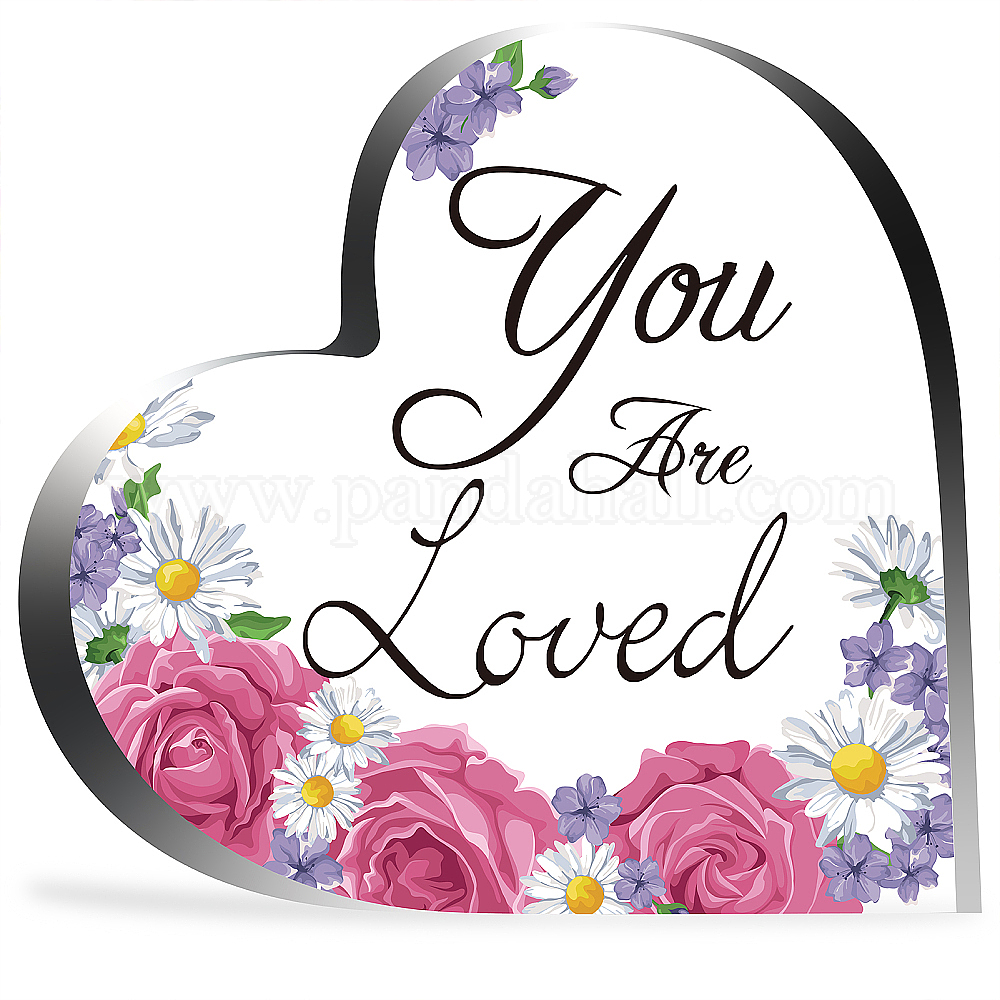 Wholesale CREATCABIN Acrylic Heart Memorial Gift You Are Loved Sympathy ...