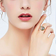 Risultati ad anello regolabili in ottone&nbsp;KK-BBC0023-69B-7