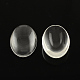 Cabochons de verre transparent de forme ovale X-GGLA-R022-20x15-1