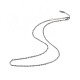 304 collana a catena in corda di acciaio inossidabile per uomo donna NJEW-K245-010C-1