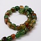 Dyed Natural Green Onyx Agate Chip Bead Strands G-M299-03B-2