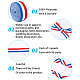 PandaHall 50 Yard Red White Blue Striped Grosgrain Ribbon 1 Inch Wide Fabric Patriotic Striped Ribbons for Badge Medal Christmas Tree Wraps Party Decoration Hair Bow SRIB-WH0008-01A-4