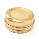 (アルミボックスのわずかな穴のため、不良品見切り販売)パラフィンキャンドルの香り  印鑑封印用  ホームディスプレイの装飾  ゴールド  3.7x1.6cm DIY-XCP0001-95-2