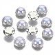 ABS Plastic Imitation Pearl Sewing Buttons BUTT-S005-12mm-01S-3
