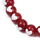Круглые бусины Lampwork ручной пряди LAMP-R004-01B-3