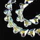 Placcare trasparente perle di vetro fili EGLA-N002-44-01-5