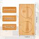 GORGECRAFT Bamboo Tea Serving Tray Natural Wooden Plate for Serving Breakfast AJEW-WH0113-71-2