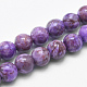 Natural Marble Beads Strands G-K211-8mm-G-1