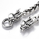 Men's Alloy Wheat Chain Bracelets BJEW-T014-08AS-5