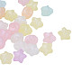 Perline acriliche con placcatura iridescente arcobaleno CACR-N006-13-B01-1