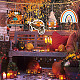 Autumn Theme Wooden Pendant Decorations WOOD-WH0037-007-4