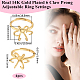 Risultati ad anello regolabili in ottone&nbsp;KK-BBC0023-69B-2