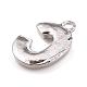 Lega lettera strass charms RB-A052-C01-3