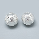 999 Fine Silver Coin Beads STER-T002-127S-1