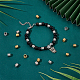 Unicraftale 40pcs 4 style 201 perles européennes en acier inoxydable STAS-UN0051-17-2