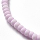 Handgefertigte Perlen aus gefrostetem Porzellan PORC-E017-01H-3