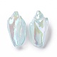 UV Plating Rainbow Iridescent Acrylic Beads OACR-E007-04C-2