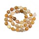 Chapelets de perles en jade topaze naturelle G-N326-100-03-2