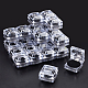 Cajas de anillos de plástico transparente chgcraft OBOX-CA0001-004B-4