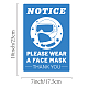 Waterproof PVC Warning Sign Stickers DIY-WH0237-003-2