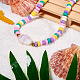 Cheriswelry 4 brins 4 perles en argile polymère faites à la main CLAY-CW0001-05-7