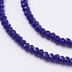 Opaque Solid Color Glass Bead Strands GLAA-F076-A03-3