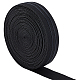 Benecreatフラット弾性ゴムコード/バンド  ウェビング衣類縫製アクセサリー  ブラック  30mm OCOR-BC0001-26-1