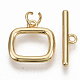 Brass Toggle Clasps X-KK-N216-42-3