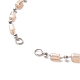 Fabrication de bracelet de chaîne à maillons de perles de verre cuboïde AJEW-JB01151-07-2