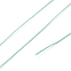 ラウンドワックスポリエステル糸ストリング  マイクロマクラメコード  ツイストコード  革縫い用  ミディアムシーグリーン  0.55mm  約131.23ヤード（120m）/ロール YC-D004-02C-025-3