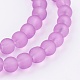 Chapelets de perles en verre mate GGB6MMY-DKM-3