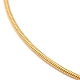 304 collier chaîne serpent en acier inoxydable pour femme NJEW-G104-01G-2
