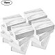 Boîtes à tiroirs en papier à motif de marbre CON-WH0071-06D-6