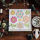 FINGERINSPIRE Boho Flower Painting Stencil 11.8x11.8inch Reusable 7 Style Mandala Flower Pattern Drawing Template DIY Plants Floral Boho Theme Decor Stencil for Painting on Wood Wall Fabric Furniture DIY-WH0391-0811-4