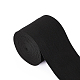 Benecreat 8.5 Yard schwarz flach elastisches Band geflochten Stretchband Kordel Gurtband Kleidungsstück Zubehör 90 mm breit für Nähen und Basteln EC-BC0001-24-02-6
